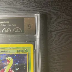 PCG9 (PSA 9) MINT Meganium Neo Genesis 1st Edition Holo Pokemon Card 11/111 - Image 3