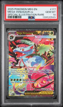 PSA 10 MEGA VENUSAUR EX 177/132 SPECIAL ILLUSTRATION RARE POKEMON - Image 1