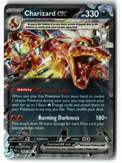 Charizard ex ⭐ 054/091 Holo Double Rare Paldean Fates 2024 Pokemon NM - Image 1