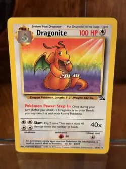 Pokemon TCG Dragonite Fossil Set #19/62 - Image 1