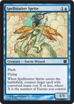 Spellstutter Sprite -Foil Light Play MTG Modern Masters - Image 1