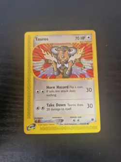 Tauros 133/165 Expedition Non Holo Pokemon Card - Image 1