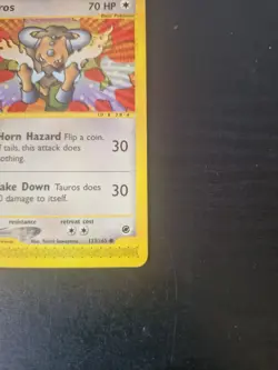 Tauros 133/165 Expedition Non Holo Pokemon Card - Image 4