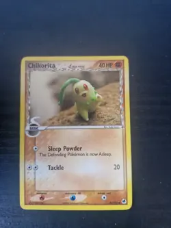 Chikorita (Delta Species) 44/101 Dragon Frontiers Pokemon Card - Image 1