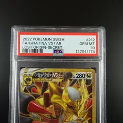 PSA 10 Giratina Vstar 212/196 Pokemon Lost Origin Holo Graded Card - Image 2