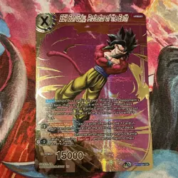 SS4 Son Goku Protector of the Earth SR Alt Art Foil Dragon Ball Super Card Game - Image 2