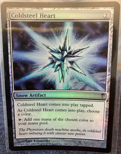 MTG Coldsteel Heart Foil Card Coldsnap Magic Snow Artifact Mana - Image 1