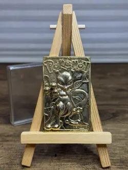 1999 Pokemon 23k Gold Plated Mewtwo Burger King Trading Card - Image 1