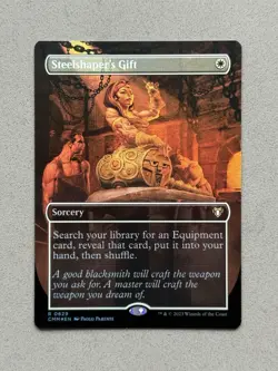 Steelshaper's Gift #629 Borderless FOIL - MTG Commander Masters CMM - NM / Mint - Image 3