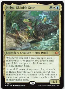 Helga, Skittish Seer *Foil* BLB 217 NM - Image 1