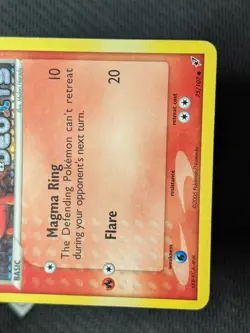 Slugma 75/107 - ex Deoxys Stamped Reverse Holo Pokemon TCG HP - Image 5
