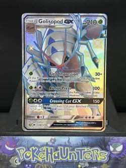 Pokemon Card Golisopod GX SV48/SV94 Hidden Fates Holo Full Art LP - Image 1
