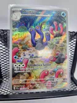 Pokemon Wugtrio Illustration Rare Holo 224/091 SV: Paldean Fates Card 2024 - Image 1