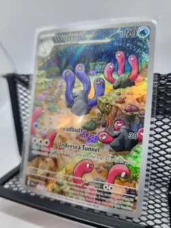 Pokemon Wugtrio Illustration Rare Holo 224/091 SV: Paldean Fates Card 2024 - Image 2