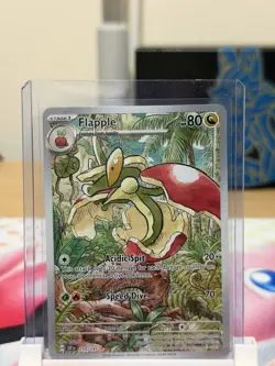 Pokemon TCG Flapple Illustration Rare Holo Card 210/191 Sv08: Surging Sparks - Image 1