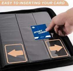 Zip MTG Card Binder with 432 Side Loading Pocket - Fits TCG Baseball Football Sp - Image 4