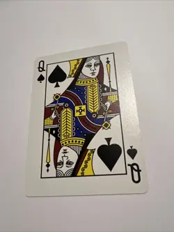 Queen of Spades - MTG Yaquinto Poker Playing Card Magic The Gathering WOTC 1994 - Image 2
