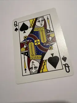 Queen of Spades - MTG Yaquinto Poker Playing Card Magic The Gathering WOTC 1994 - Image 4