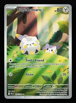 Togedemaru 104/094 Illustration Rare Phantasmal Flames Pokemon Card - Image 1