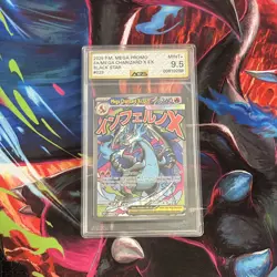 Pokemon TCG Mega Charizard X EX 023 ME Black Star Promo Holo AGS 9.5 Mint + - Image 1
