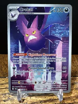 Pokemon Crobat 093/086 Illustration Rare IR Chaos Rising Holo NM Near Mint - Image 1