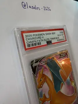 Pokemon TCG Charizard V PSA 10 SWSH050 2020 Holo Promo Sword & Shield - Image 3