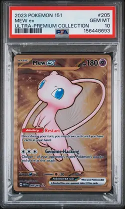 Pokemon 151 Mew ex Metal Promo 205/165 Hyper Rare Ultra Premium PSA 10 Gem Mint - Image 1