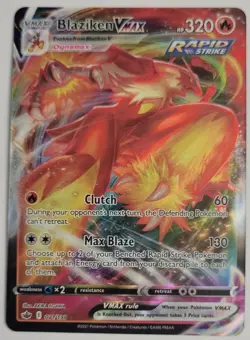 BLAZIKEN VMAX 021/198 HOLO VMAX RARE CHILLING REIGN POKEMON NM - Image 1
