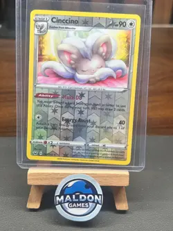 Cinccino 147/202 Sword & Shield Rare NM 2020 Reverse Holo - Image 1