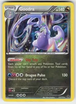 Goodra 77/119 Holo Rare Phantom Forces Pokemon Moderately Played - Image 1
