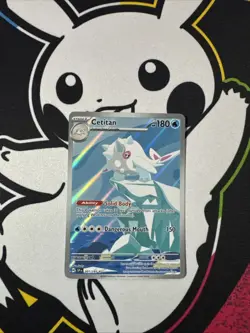 Cetitan - Illustration Rare NM - 201/191 Sv08: Surging Sparks Holo Pokemon - Image 1