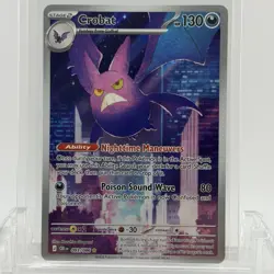 Pokemon TCG Chaos Rising Crobat #093/086 Illustration Rare NM - Image 1