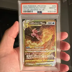Pokemon TCG Origin Forme Palkia VSTAR 259/172 UR Holo Full Art PSA 10 - Image 1