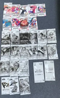ONE PIECE Complete Set Standard Pack Vol 1-15, Promo Pack Vol 1-9, Topper OP01+ - Image 1