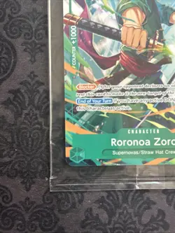 One Piece TCG - Roronoa Zoro , P-114, English Sealed - Image 5