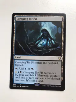 Creeping Tar Pit MTG Magic the Gathering Card NM Near Mint CLB - Image 1