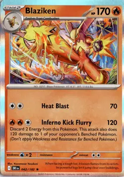 Blaziken - 042/182 SV10: Destined Rivals Pokemon Card TCG - Image 1