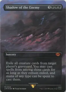 Shadow of the Enemy (Borderless) - FOIL - M Universes Beyond: The Lord of the Ri - Image 1