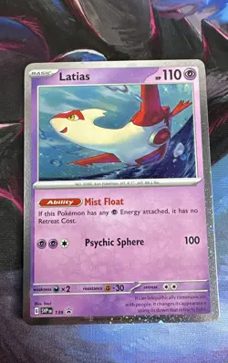 Latias - 139 (Cosmo Holo SWIRL 🌀) 139 Sv: Scarlet & Violet Promo Cards Holo - Image 1