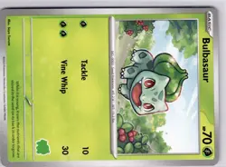 Bulbasaur Pokemon My First Battle 2023 Bulbasaur Stamp Pokemon Trading Card - Image 5