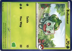 Bulbasaur Pokemon My First Battle 2023 Bulbasaur Stamp Pokemon Trading Card - Image 5
