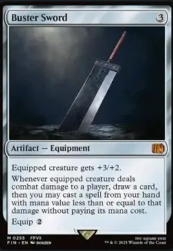 MTG - Final Fantasy - Buster Sword - Mythic 0255 - Image 1
