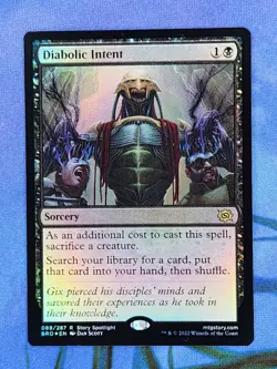 1x FOIL Diabolic Intent, NM, The Brothers' War (BRO), Magic: the Gathering, MtG - Image 1