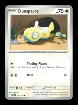 Dunsparce 120/159 Journey Together NM/M Pokemon - Image 1