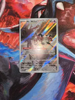 Pokemon Mr. Mime 179/165 Scarlet & Violet 151 Illustration Rare Holo Near Mint - Image 1
