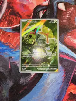 Pokemon Caterpie 172/165 Scarlet & Violet 151 Illustration Rare Holo Near Mint - Image 1