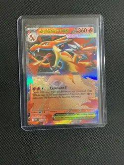 Pokemon TCG: Mega Charizard Y ex #30 ME: Mega Evolution Black Star Promo NM - Image 1
