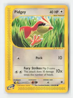Pidgey 123/165 Common Expedition Base Set Pokemon Lightly Played - Image 1