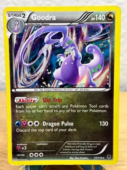 Phantom Forces Goodra 77/119 Holo Rare Pokemon Holo MP - Image 1