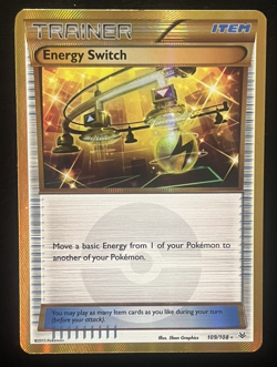 Energy Switch 109/108 Pokemon Roaring Skies Secret Rare Holo LP - Image 1